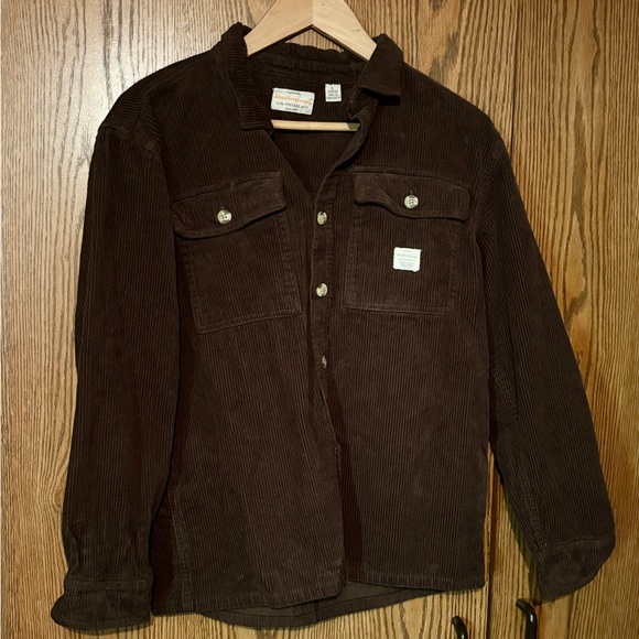 Weatherproof Vintage Brown Corduroy Shirt Xlg 14-16 like new - Picture 1 of 4